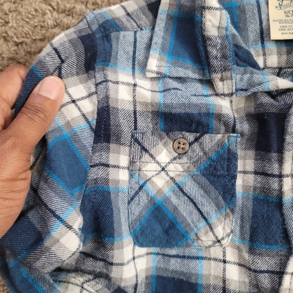 Marks&Spencer and faded glory size 6-7 flannel shirts - Picture 9 of 11